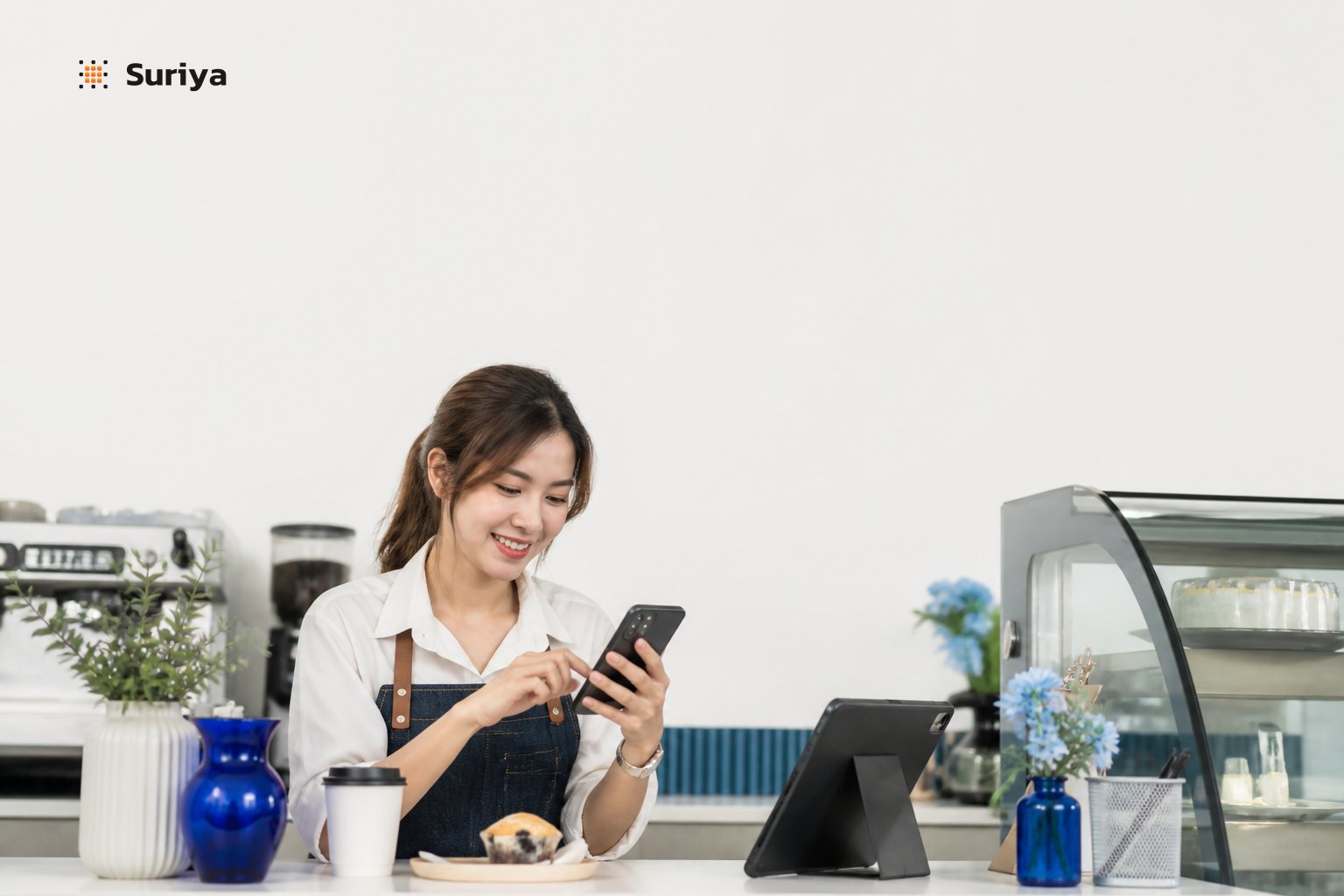 An AI-generated appointment and membership management app showing online booking, automatic reminders, and a loyalty points balance on a phone